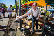 Visbakken tijdens Festival Weekend Woudrichem van VVV Biesboschlinie