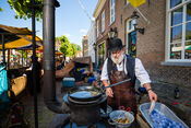 Visbakken tijdens Festival Weekend Woudrichem van VVV Biesboschlinie