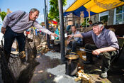 Visbakken tijdens Festival Weekend Woudrichem van VVV Biesboschlinie
