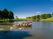 Roeien tijdens Festival Weekend Woudrichem van VVV Biesboschlinie