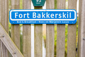 Bordje Fort Bakkerskil van VVV Biesboschlinie