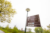 Bord in Woudrichem van VVV Biesboschlinie