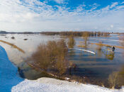 Hoogwater Groesplaat Oudendijk van VVV Biesboschlinie