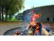 Vuur op Fort Altena van VVV Biesboschlinie