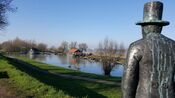 Haven met de Pannekoekenbakker op de achtergrond van VVV Biesboschlinie