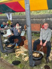 Visbakken tijdens Visserijdagen van VVV Biesboschlinie