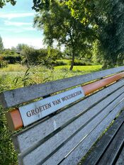 Bankje in natuur Woudrichem van VVV Biesboschlinie