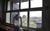 Lantaarn bij Uitwijkse molen in Sleeuwijk van VVV Biesboschlinie