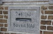 Zuid Hollandse molen, boven NAP van VVV Biesboschlinie