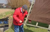 Doek wieken Vervoorne molen van VVV Biesboschlinie