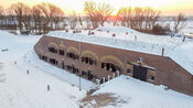 Fort Giessen in de sneeuw van VVV Biesboschlinie