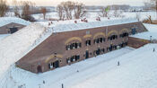 Fort Giessen in de sneeuw van VVV Biesboschlinie