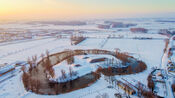 Fort Giessen in de sneeuw van VVV Biesboschlinie