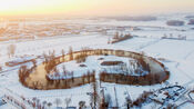 Fort Giessen in de sneeuw van VVV Biesboschlinie