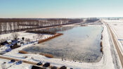 Schaatsen op de waterberging van VVV Biesboschlinie
