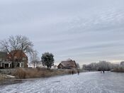 Schaatsen op Bakkerskil van VVV Biesboschlinie