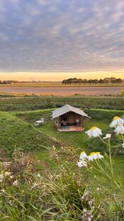 Safaritent bij Fort Bakkerskil van VVV Biesboschlinie