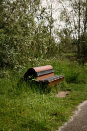Bankje in de Biesbosch van VVV Biesboschlinie
