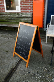 Bord Buffelgaard Verschure van VVV Biesboschlinie