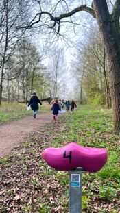 Klompje Kabouterroute Almbos van VVV Biesboschlinie