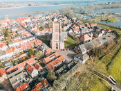 Woudrichem vanuit de lucht van VVV Biesboschlinie