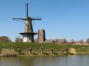 Molen Nooit Gedagt en Martinustoren van VVV Biesboschlinie