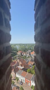 Uitzicht over Woudrichem van VVV Biesboschlinie