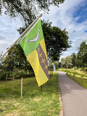 Woerkumse vlag van VVV Biesboschlinie